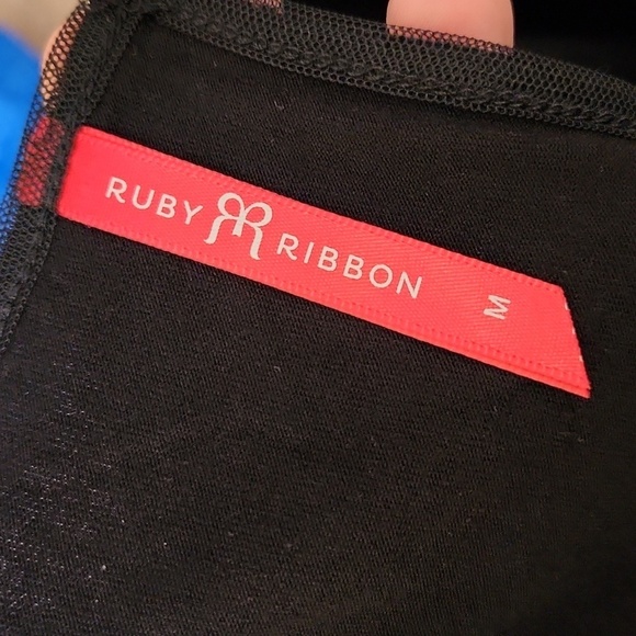 Ruby Ribbon Pleated Mesh Dress - Picture 7 of 9